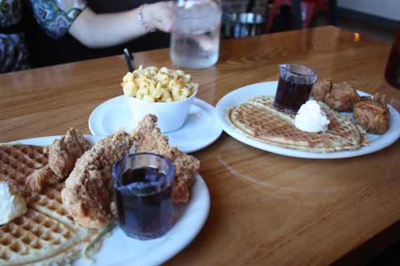chicken and waffles at Lo Lo's restaurant